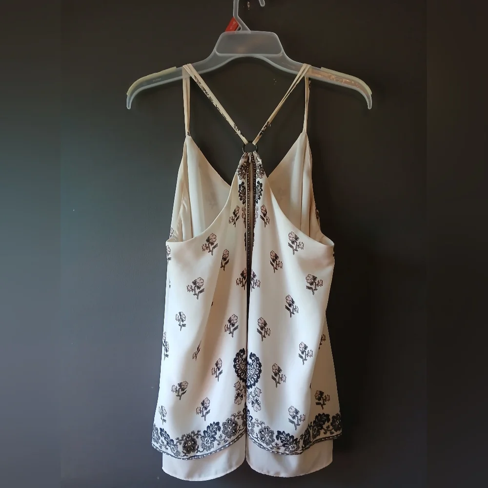 Maurices Black and White Floral Camisole - Picture 3 of 4